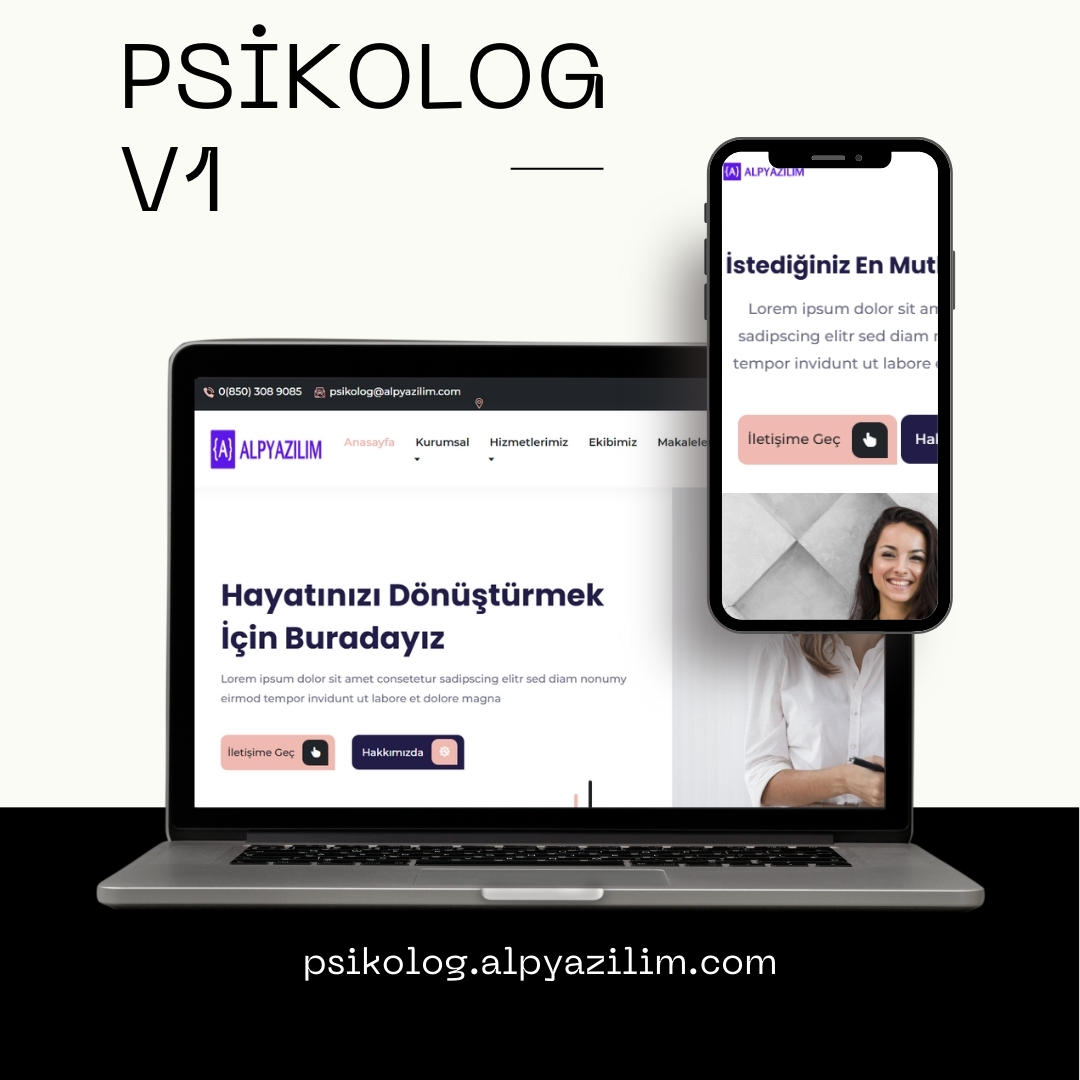 PSİKOLOG V1  | HOSTİNG DOMAİN HEDİYE